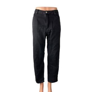 Love Bonito Women's Black High Waisted Loose Straight Leg Denim Jeans Size S